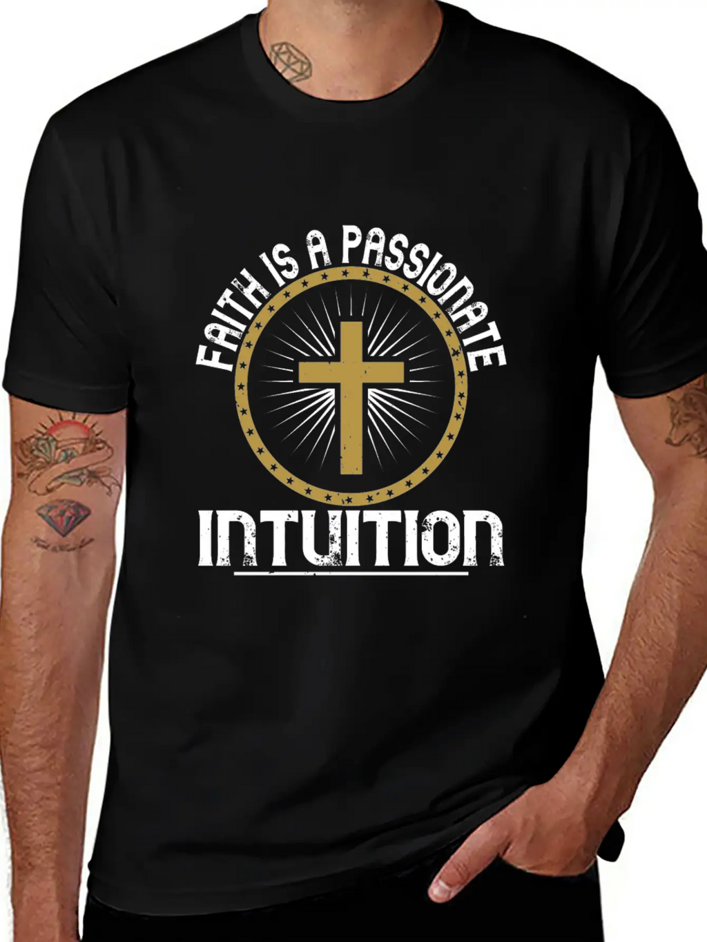 Faith Is A Passionate Intuition Unisex Short Sleeve Soft Cotton T-Shirt – Casual Everyday Wear