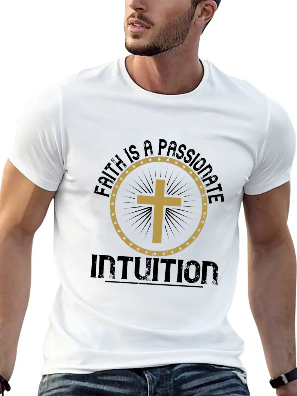 Faith Is A Passionate Intuition Unisex Short Sleeve Soft Cotton T-Shirt – Casual Everyday Wear