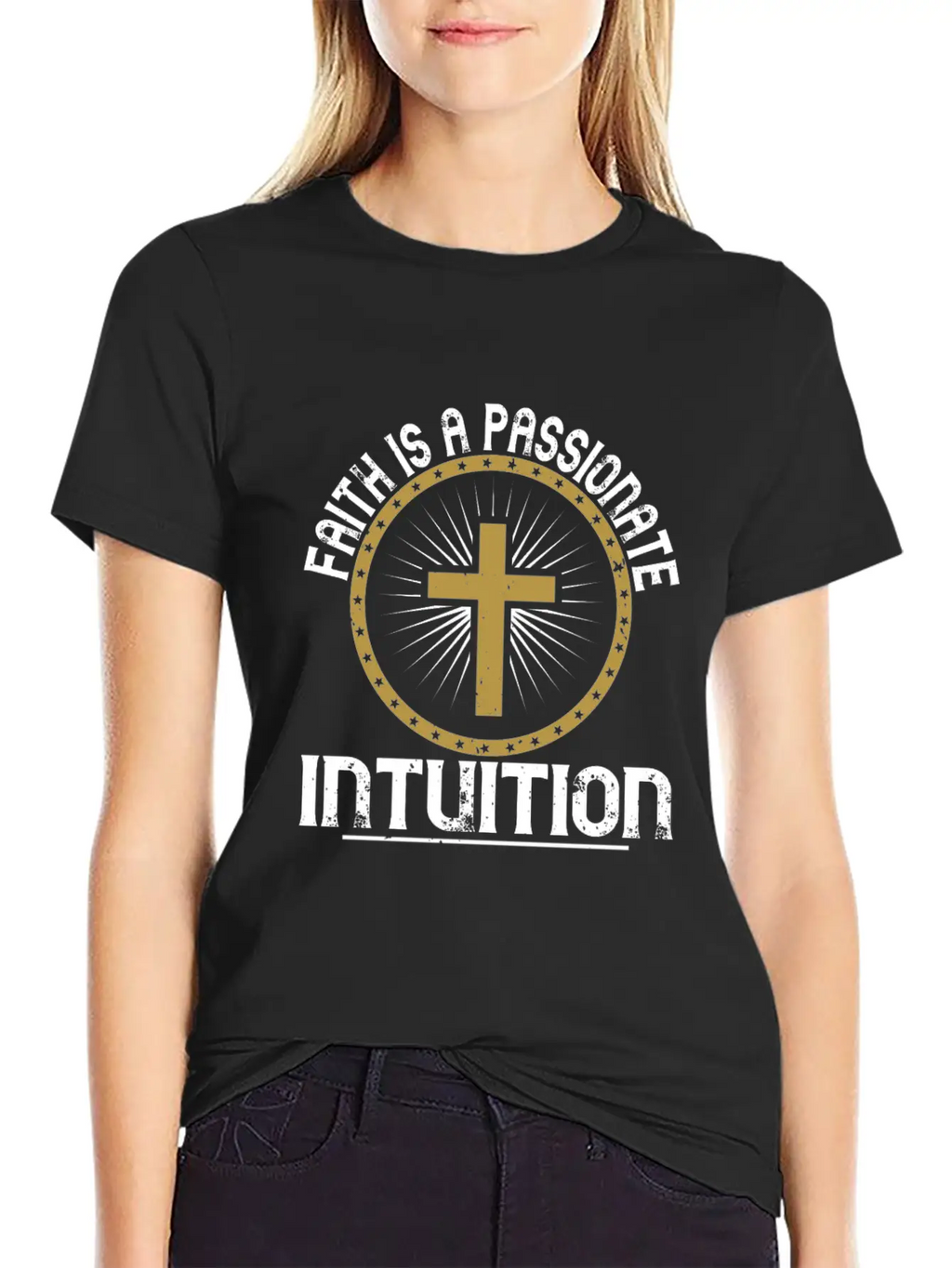 Faith Is A Passionate Intuition Unisex Short Sleeve Soft Cotton T-Shirt – Casual Everyday Wear