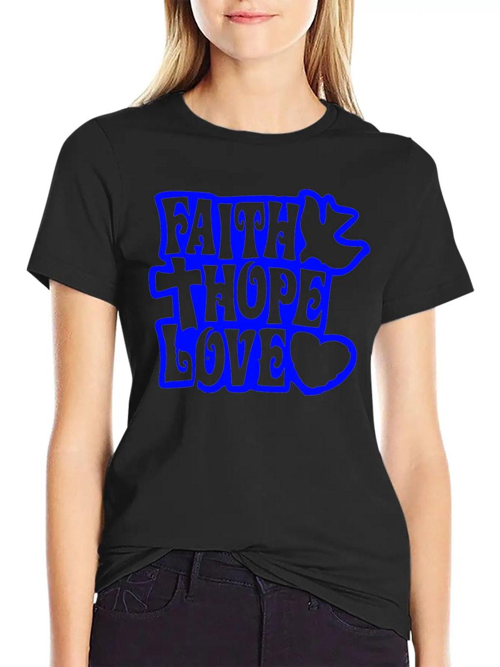Faith Love Hope Unisex Casual T-Shirt – Clean Design For Daily Comfort
