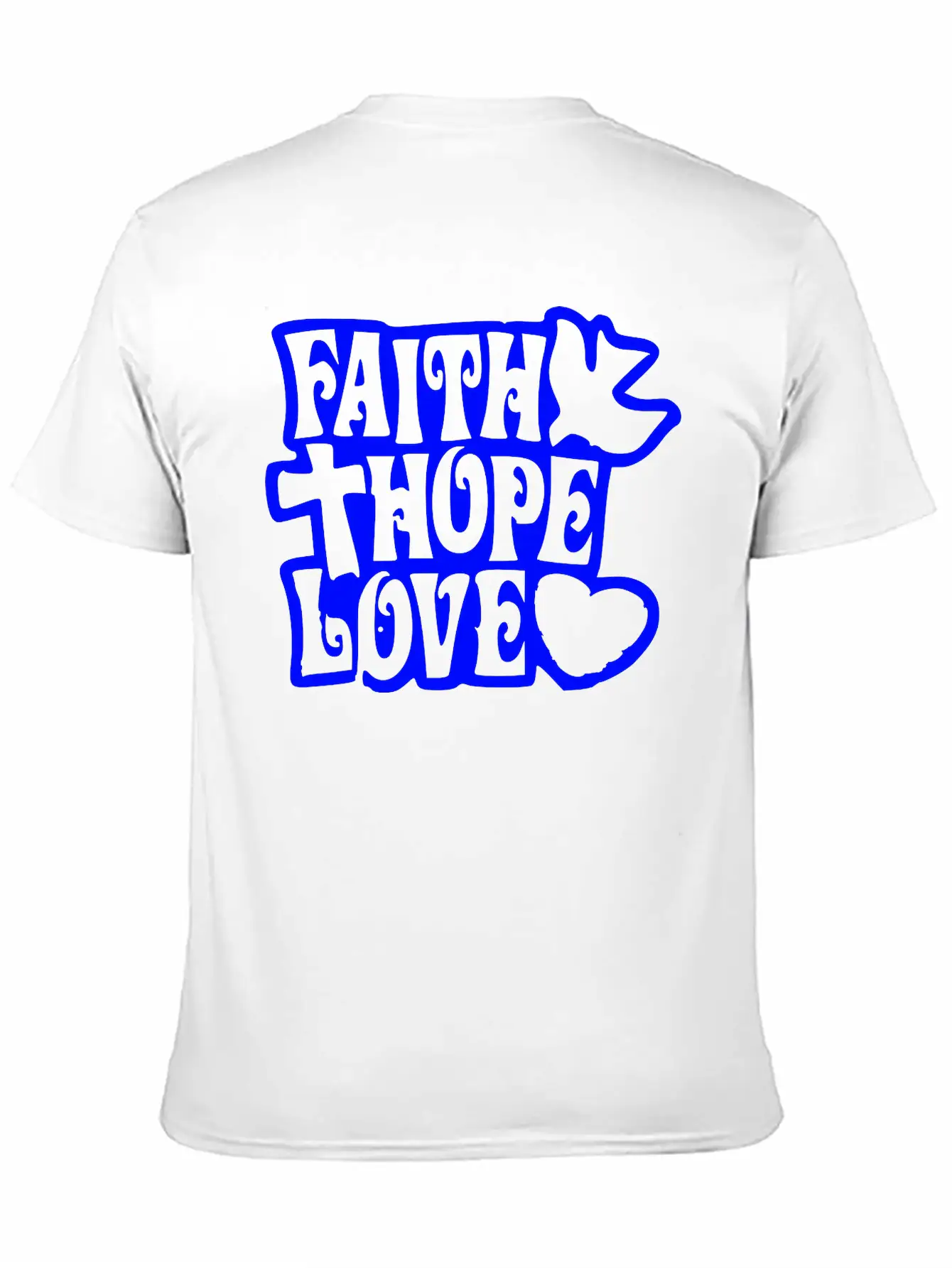 Faith Love Hope Unisex Casual T-Shirt – Clean Design For Daily Comfort