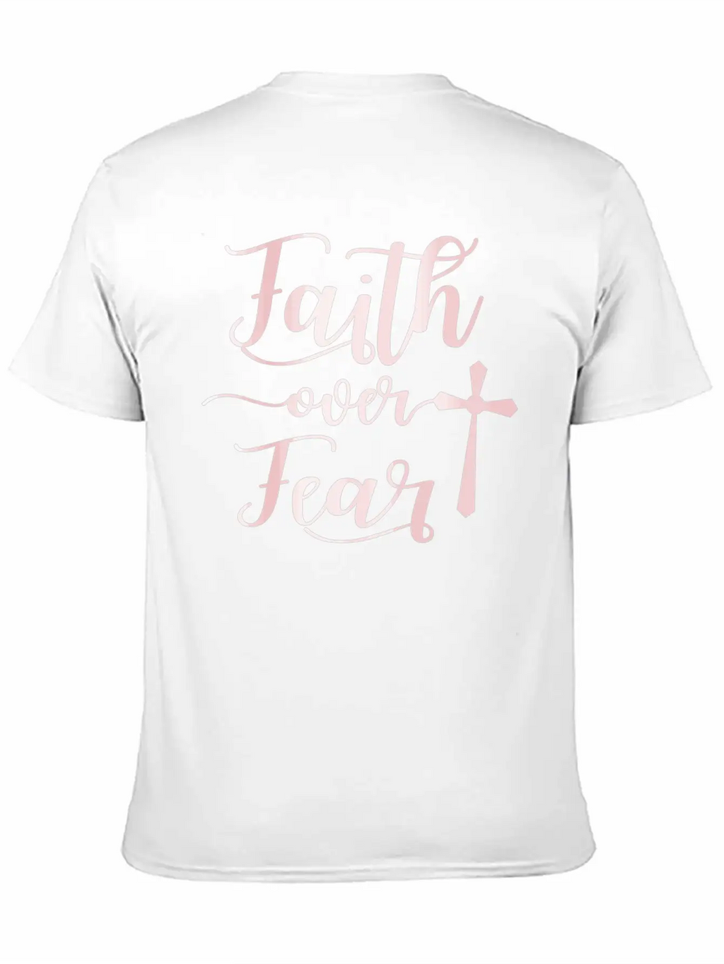 Faith Over Fear Bible Verse Quote Cute Christian C Unisex Casual T-Shirt – Clean Design For Daily Comfort