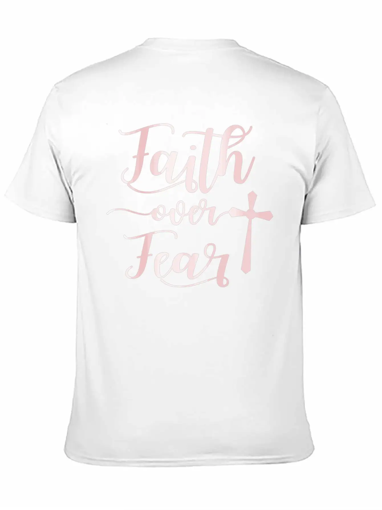 Faith Over Fear Bible Verse Quote Cute Christian C Unisex Casual T-Shirt – Clean Design For Daily Comfort