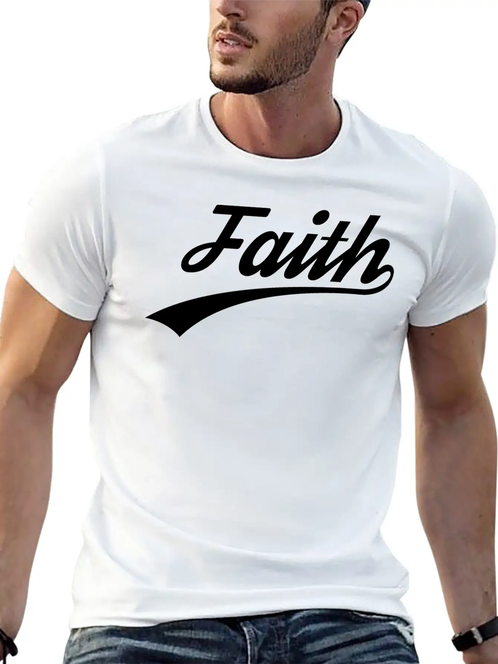 Faith,Christian, Faith, Jesus, Bible, Love, Bible Breathable Soft Cotton T-Shirt – Timeless Casual Look