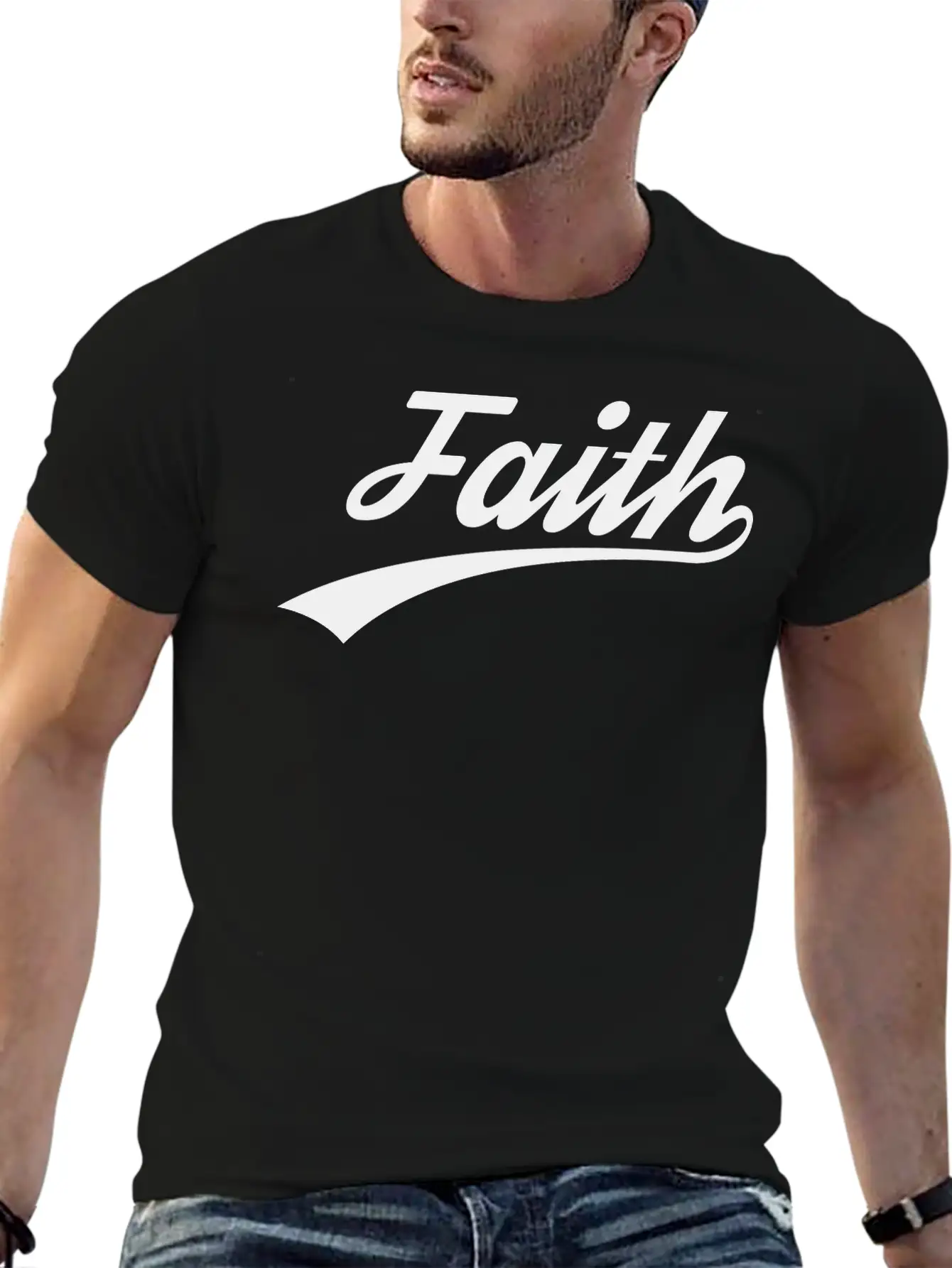Faith,Christian, Faith, Jesus, Bible, Love, Bible Breathable Soft Cotton T-Shirt – Timeless Casual Look