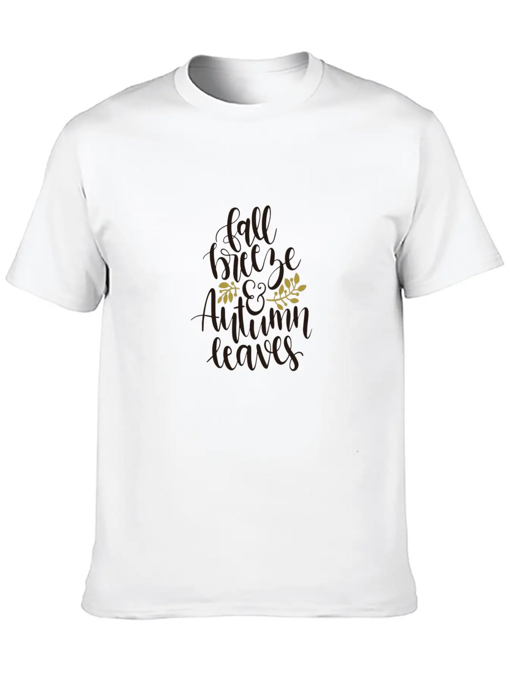 Fall Breeze And Autumn Leaves Essential Cotton Tee For Daily Outfits – Unisex Style