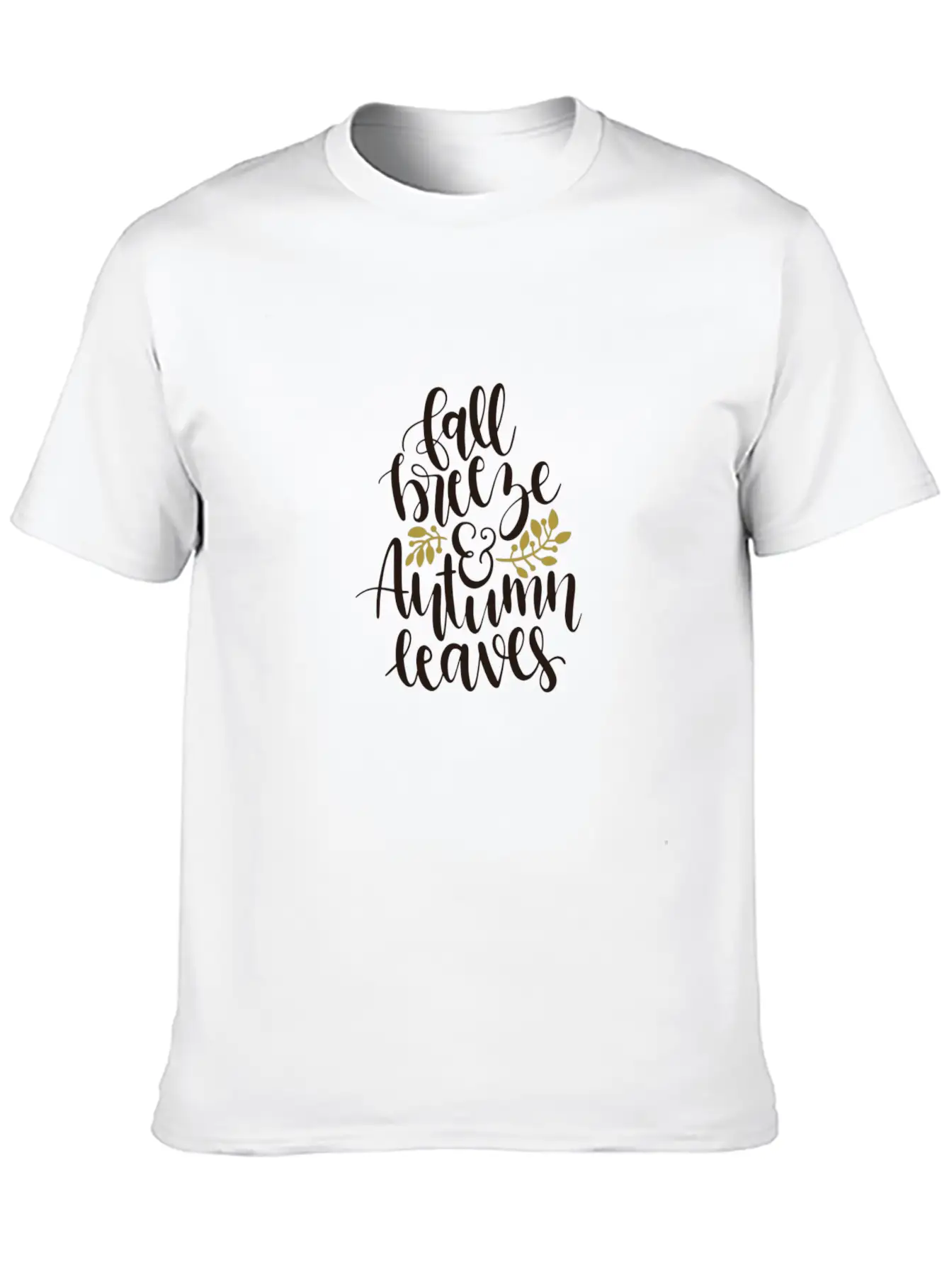 Fall Breeze And Autumn Leaves Essential Cotton Tee For Daily Outfits – Unisex Style