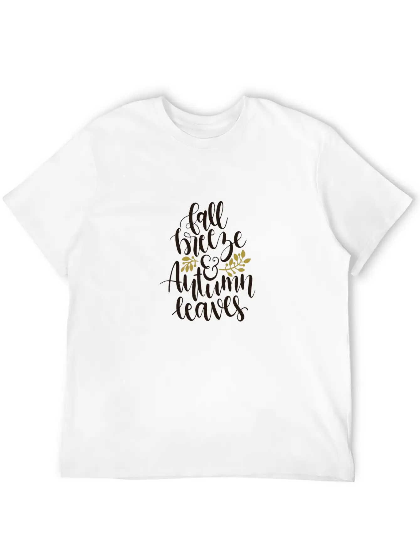 Fall Breeze And Autumn Leaves Essential Cotton Tee For Daily Outfits – Unisex Style