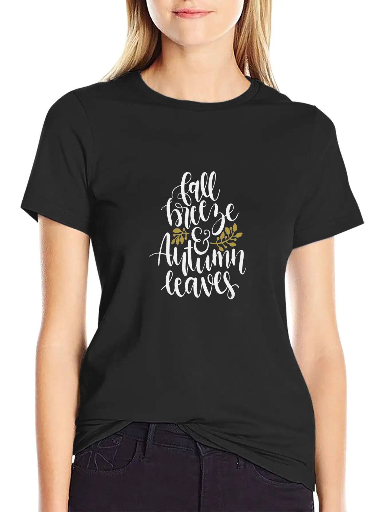 Fall Breeze And Autumn Leaves Essential Cotton Tee For Daily Outfits – Unisex Style