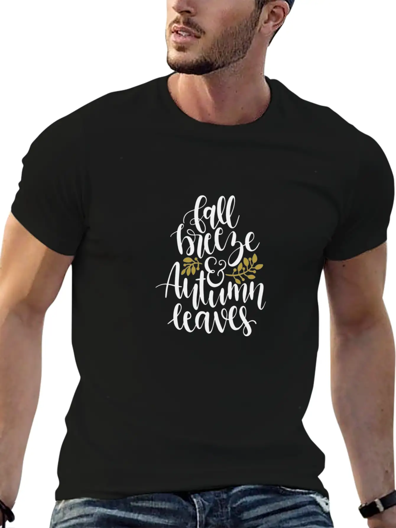 Fall Breeze And Autumn Leaves Essential Cotton Tee For Daily Outfits – Unisex Style
