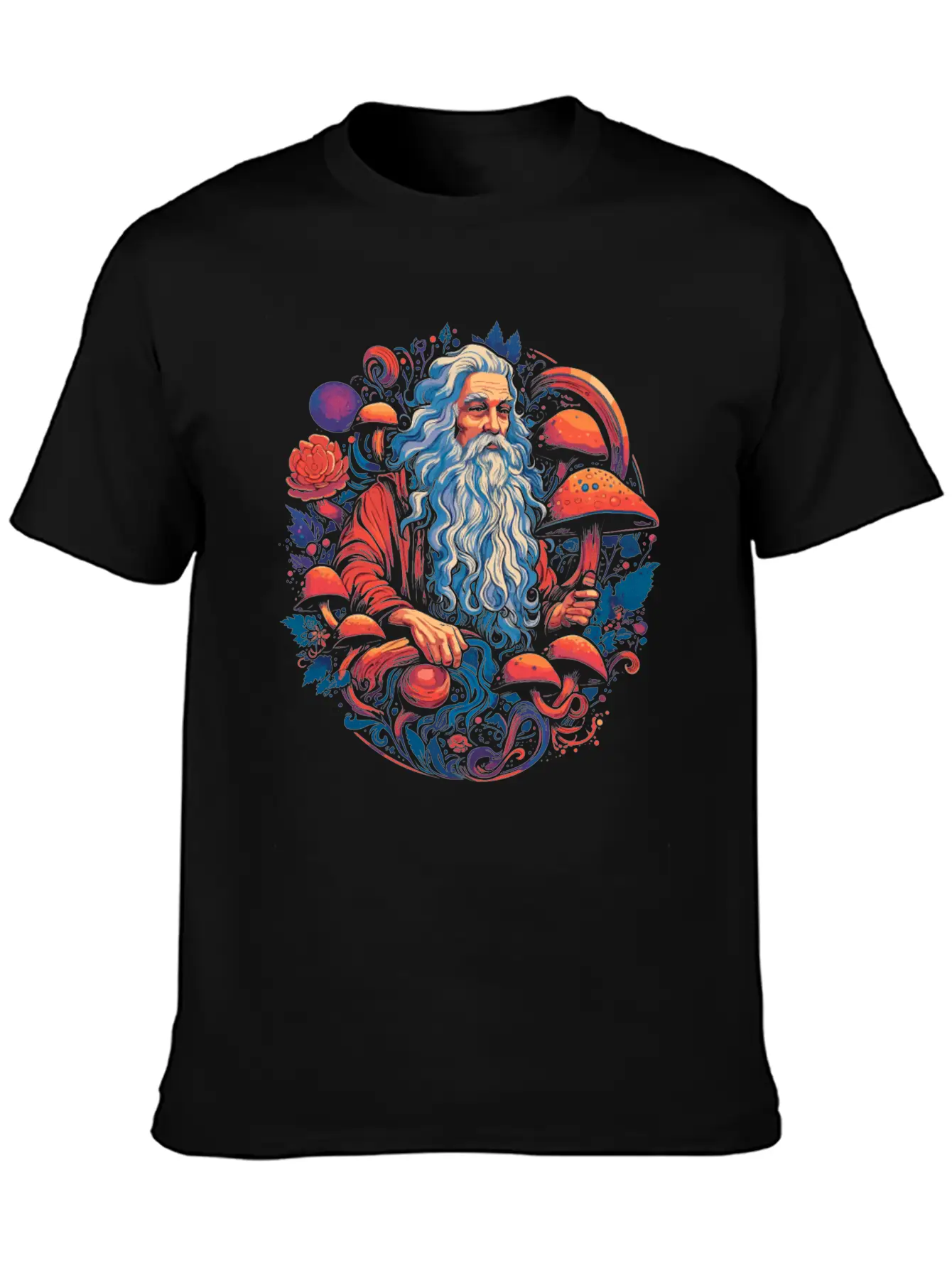 Fantasy Mushroom | Forest | Nature | Goa Festival Casual Graphic T-Shirt – Simple And Comfortable Daily Wear