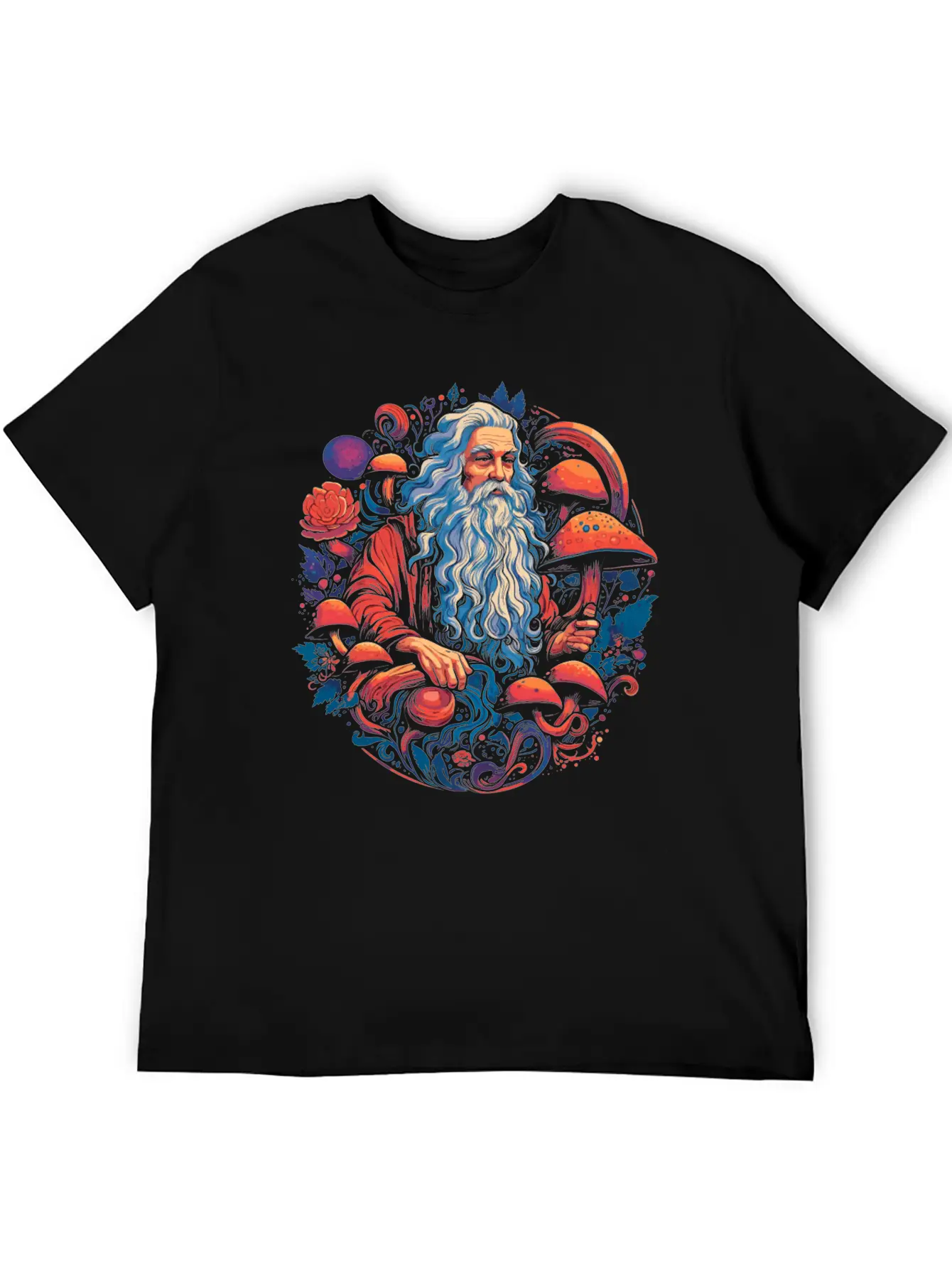 Fantasy Mushroom | Forest | Nature | Goa Festival Casual Graphic T-Shirt – Simple And Comfortable Daily Wear