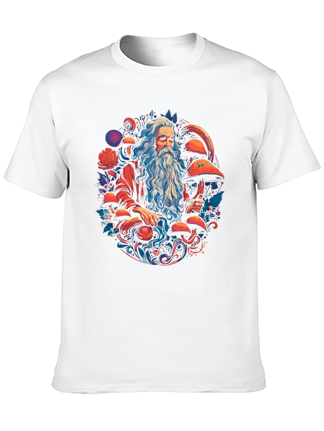 Fantasy Mushroom | Forest | Nature | Goa Festival Casual Graphic T-Shirt – Simple And Comfortable Daily Wear