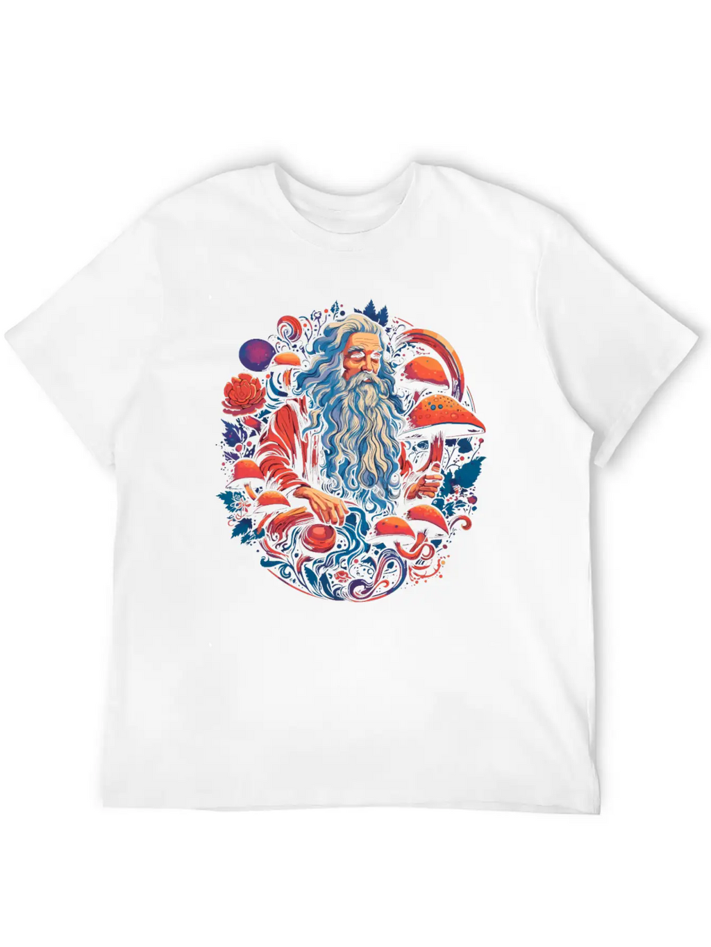 Fantasy Mushroom | Forest | Nature | Goa Festival Casual Graphic T-Shirt – Simple And Comfortable Daily Wear