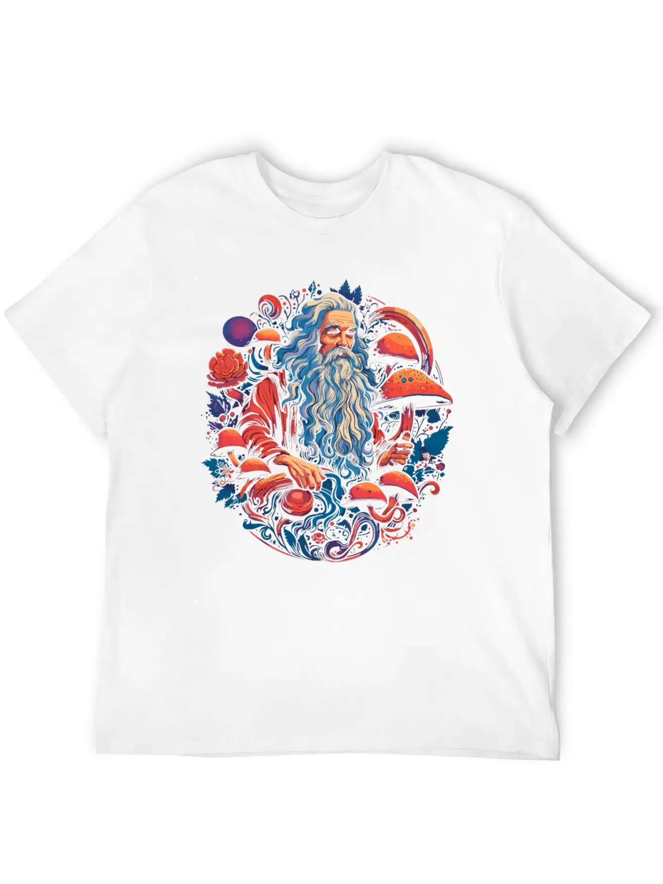 Fantasy Mushroom | Forest | Nature | Goa Festival Casual Graphic T-Shirt – Simple And Comfortable Daily Wear