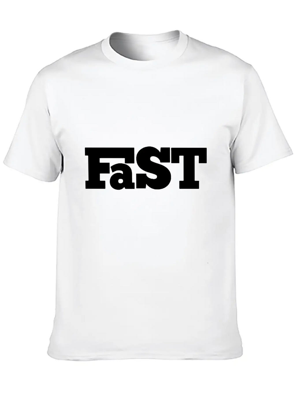 Fast Only Letter Funny Unisex Casual T-Shirt – Clean Design For Daily Comfort