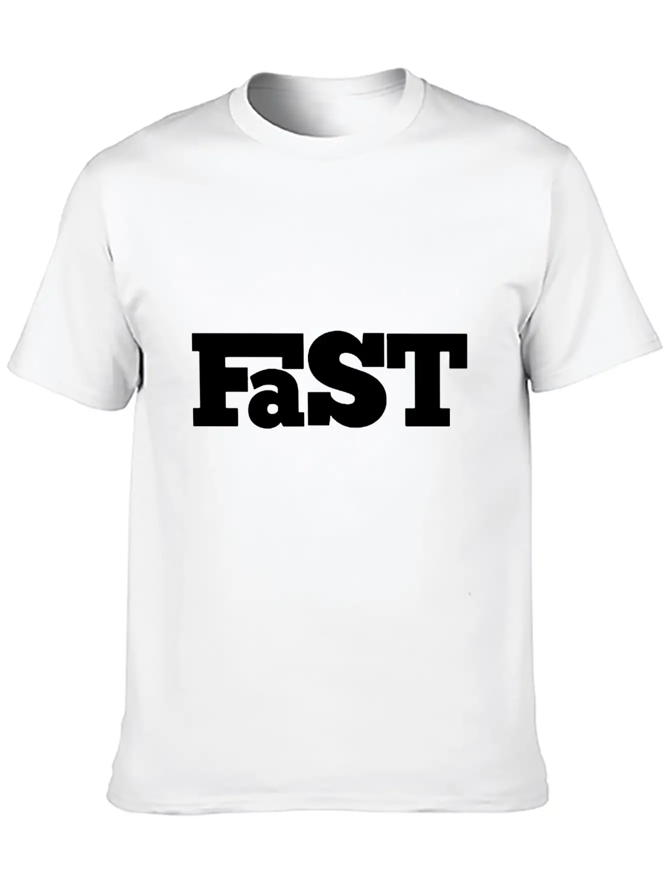 Fast Only Letter Funny Unisex Casual T-Shirt – Clean Design For Daily Comfort