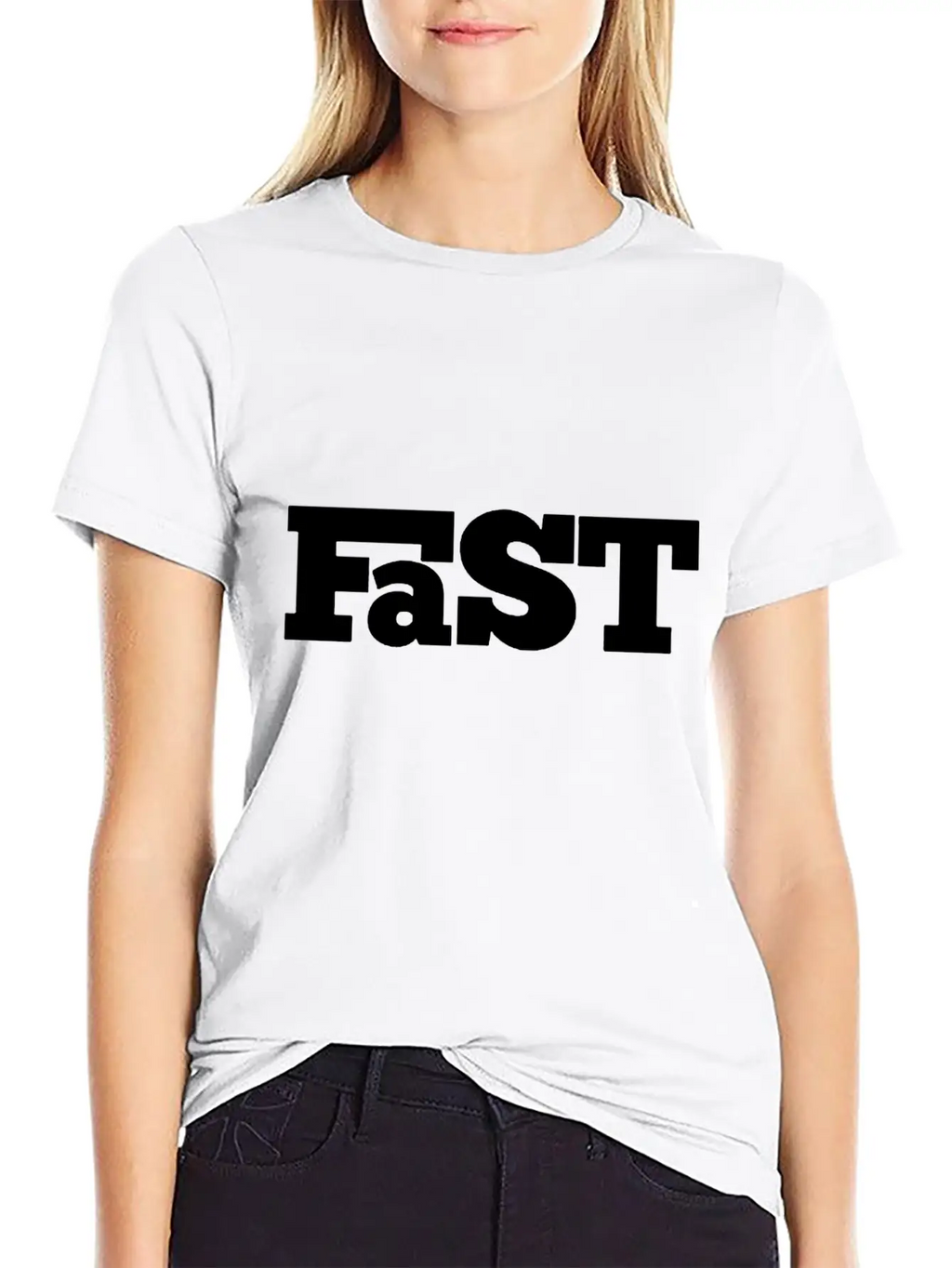 Fast Only Letter Funny Unisex Casual T-Shirt – Clean Design For Daily Comfort