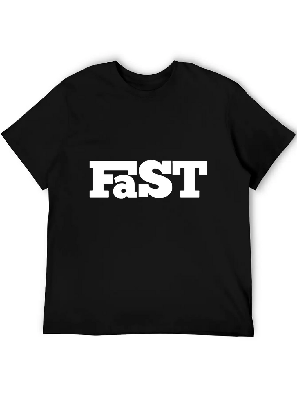 Fast Only Letter Funny Unisex Casual T-Shirt – Clean Design For Daily Comfort