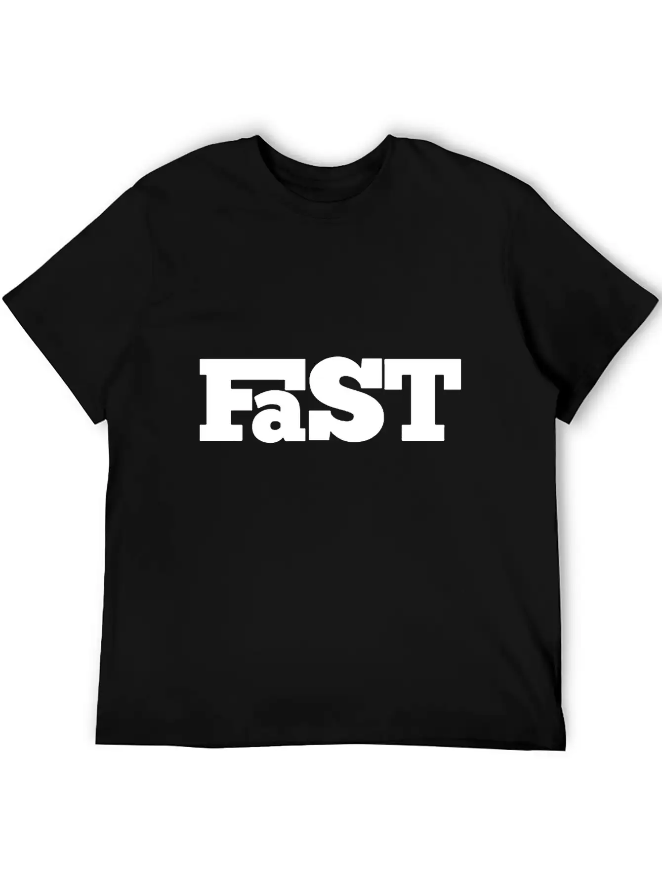 Fast Only Letter Funny Unisex Casual T-Shirt – Clean Design For Daily Comfort
