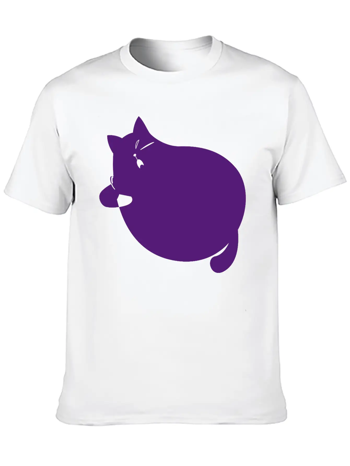 Fat Cat Unisex Short Sleeve Soft Cotton T-Shirt – Casual Everyday Wear