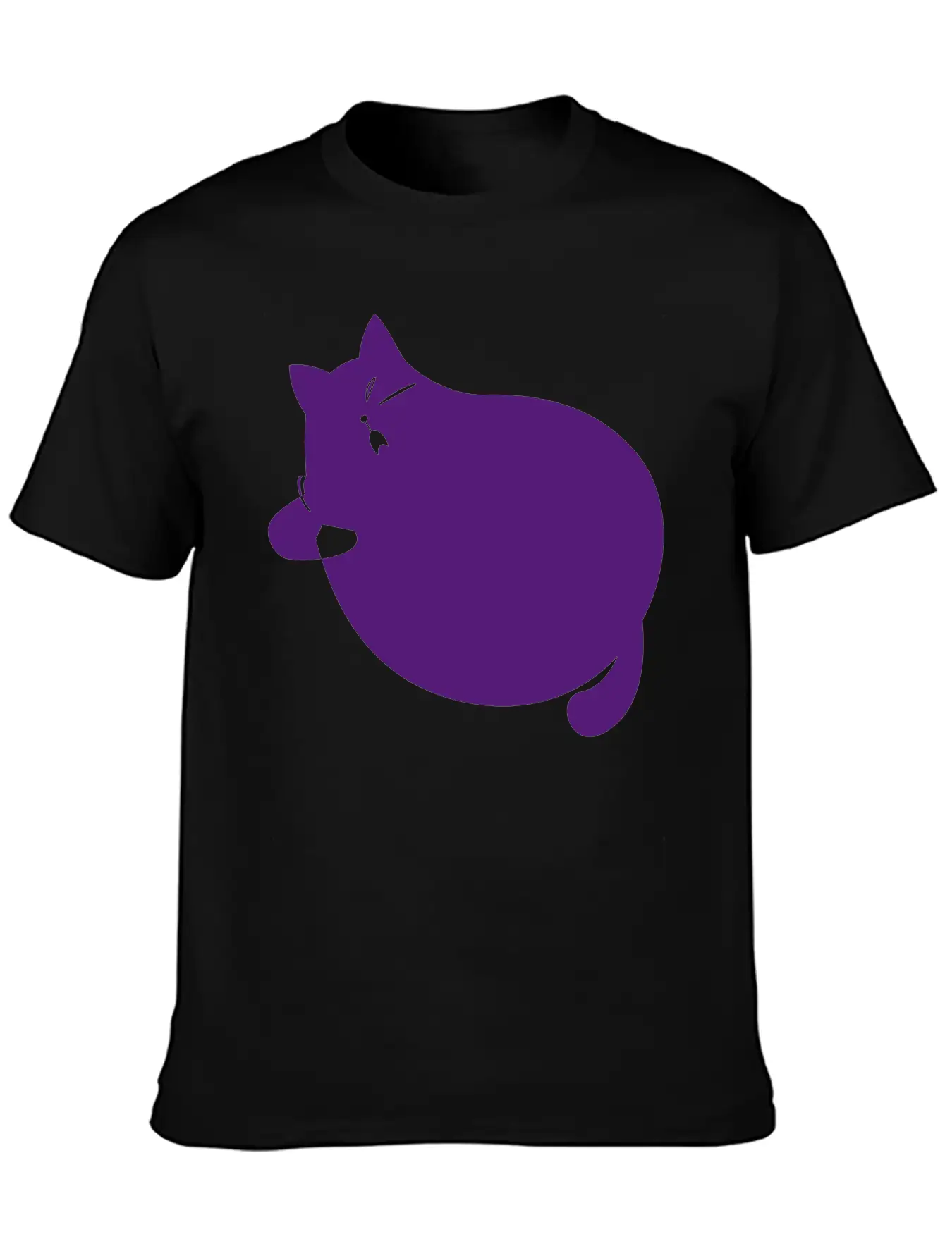 Fat Cat Unisex Short Sleeve Soft Cotton T-Shirt – Casual Everyday Wear