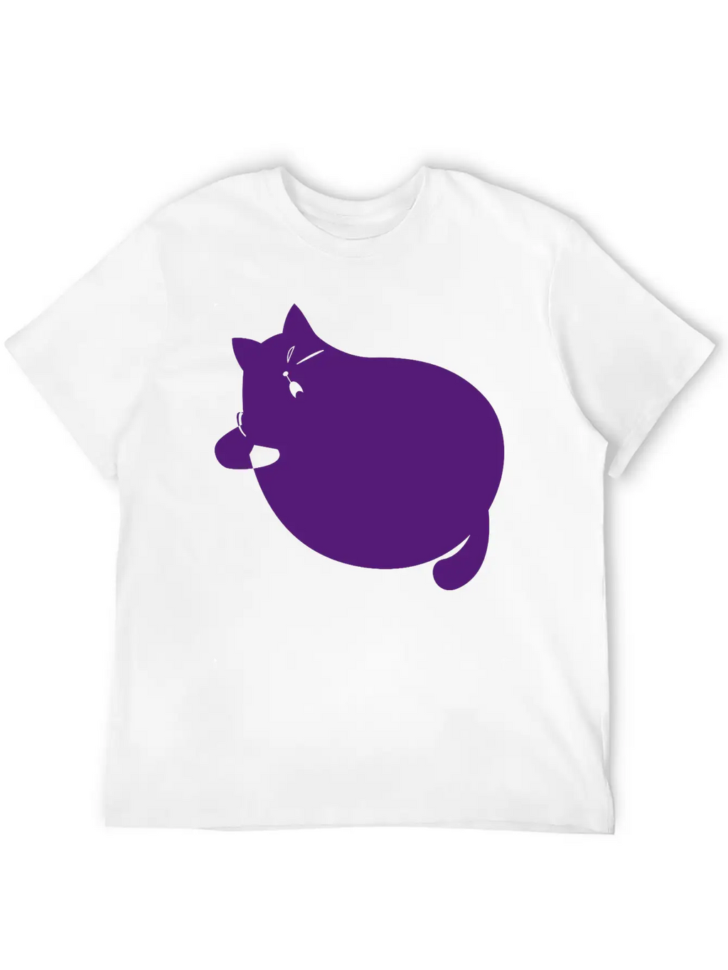 Fat Cat Unisex Short Sleeve Soft Cotton T-Shirt – Casual Everyday Wear