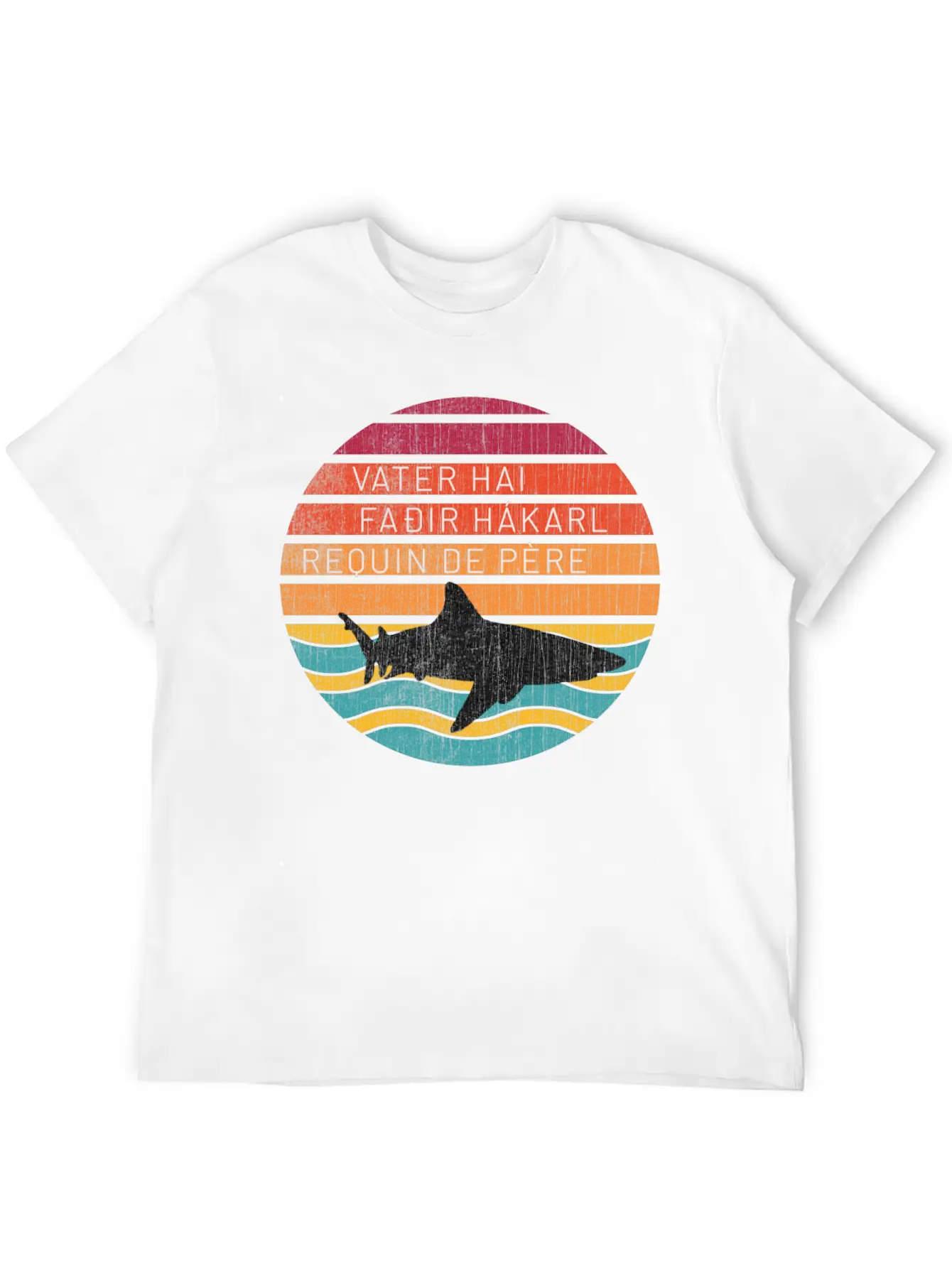 Father Shark Unisex Casual T-Shirt – Clean Design For Daily Comfort