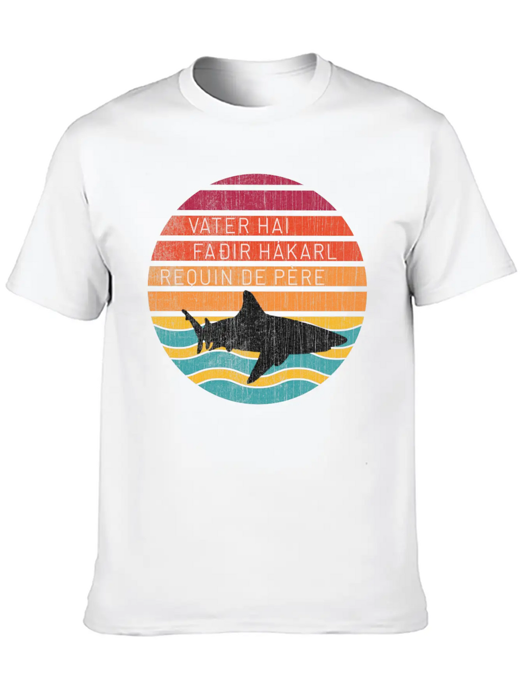 Father Shark Unisex Casual T-Shirt – Clean Design For Daily Comfort