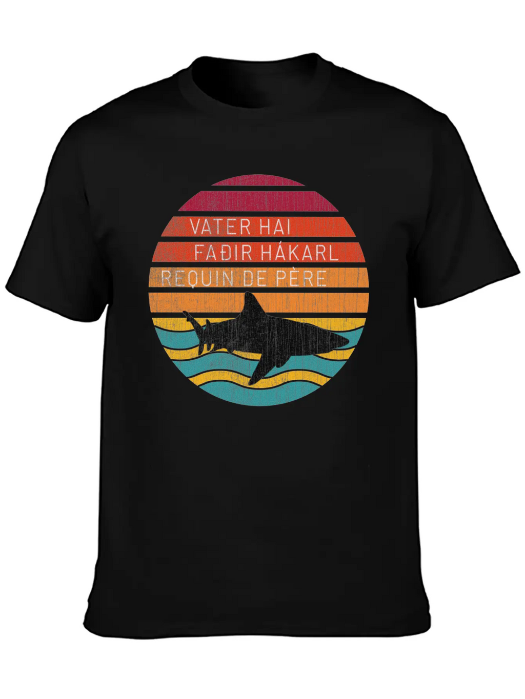 Father Shark Unisex Casual T-Shirt – Clean Design For Daily Comfort