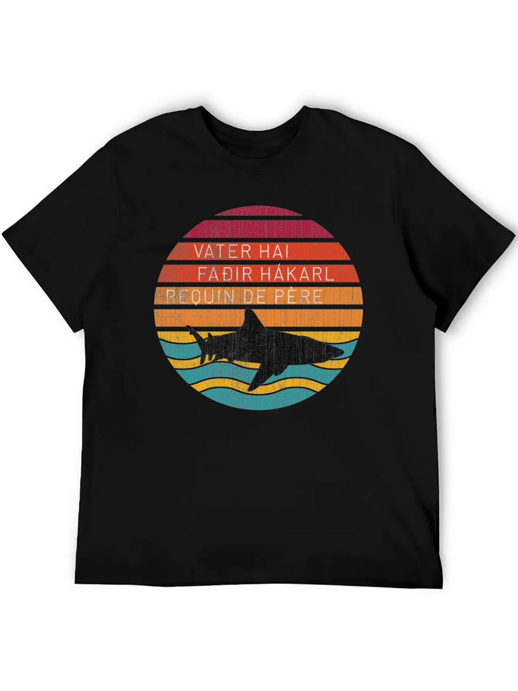 Father Shark Unisex Casual T-Shirt – Clean Design For Daily Comfort
