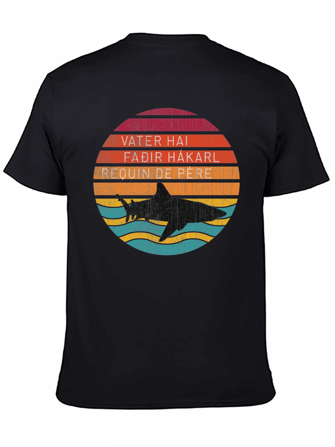 Father Shark Unisex Casual T-Shirt – Clean Design For Daily Comfort