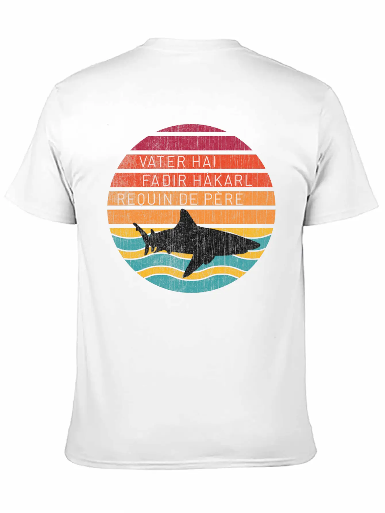 Father Shark Unisex Casual T-Shirt – Clean Design For Daily Comfort