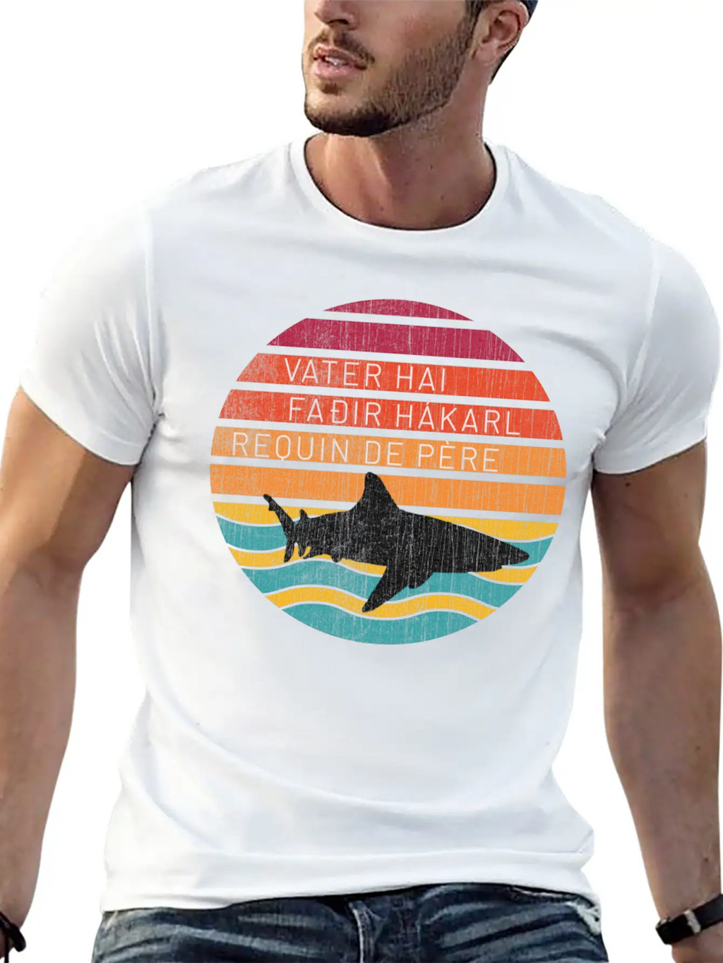 Father Shark Unisex Casual T-Shirt – Clean Design For Daily Comfort