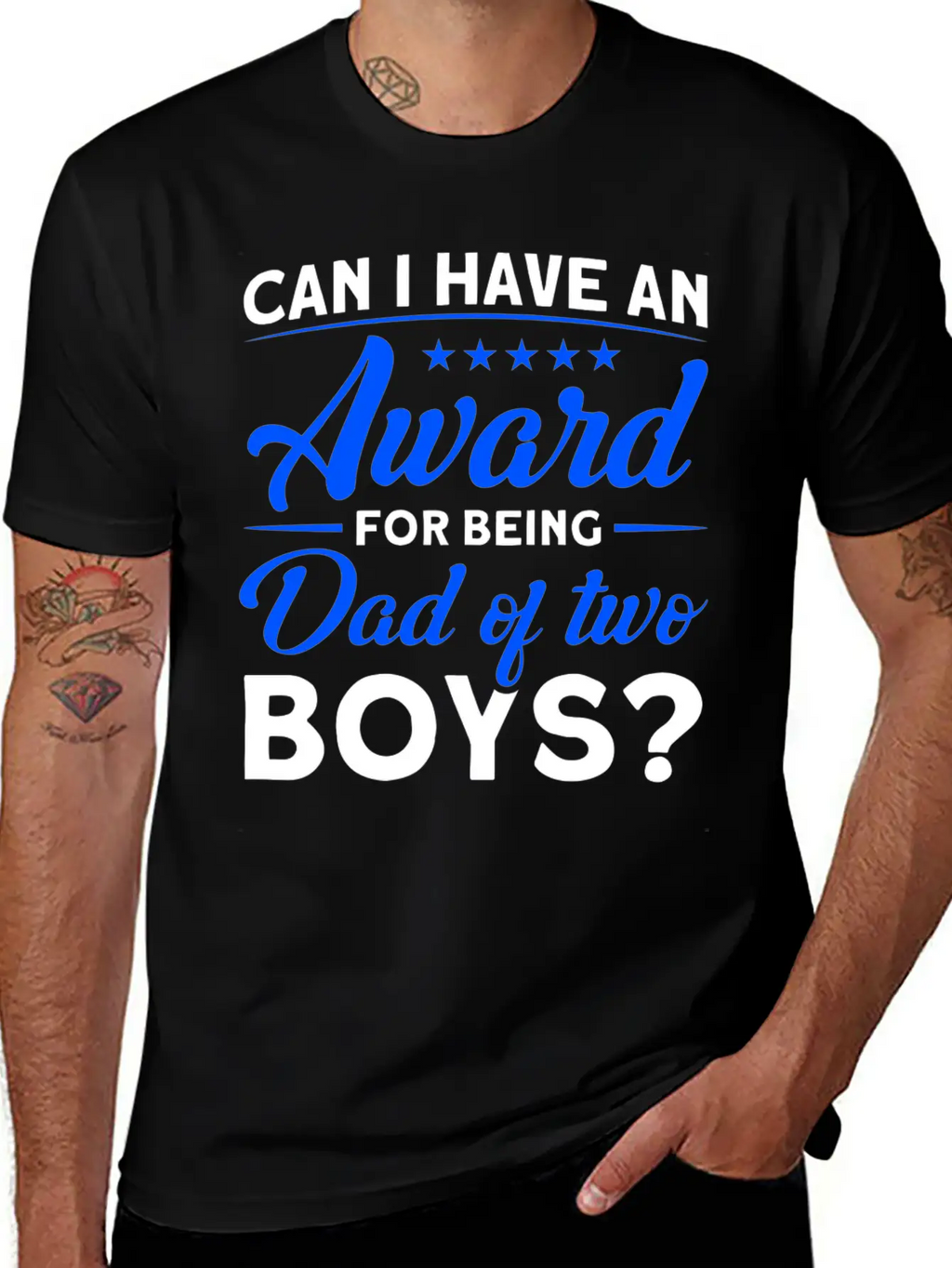 Fathers Day Award For Being Dad Of The Boys Dad Stylish Everyday T-Shirt – Unisex Basic Cotton Tee