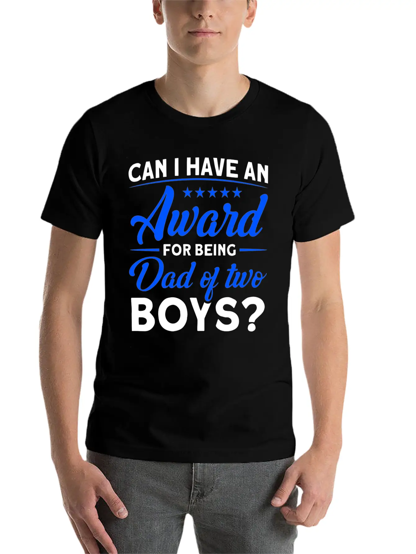 Fathers Day Award For Being Dad Of The Boys Dad Stylish Everyday T-Shirt – Unisex Basic Cotton Tee