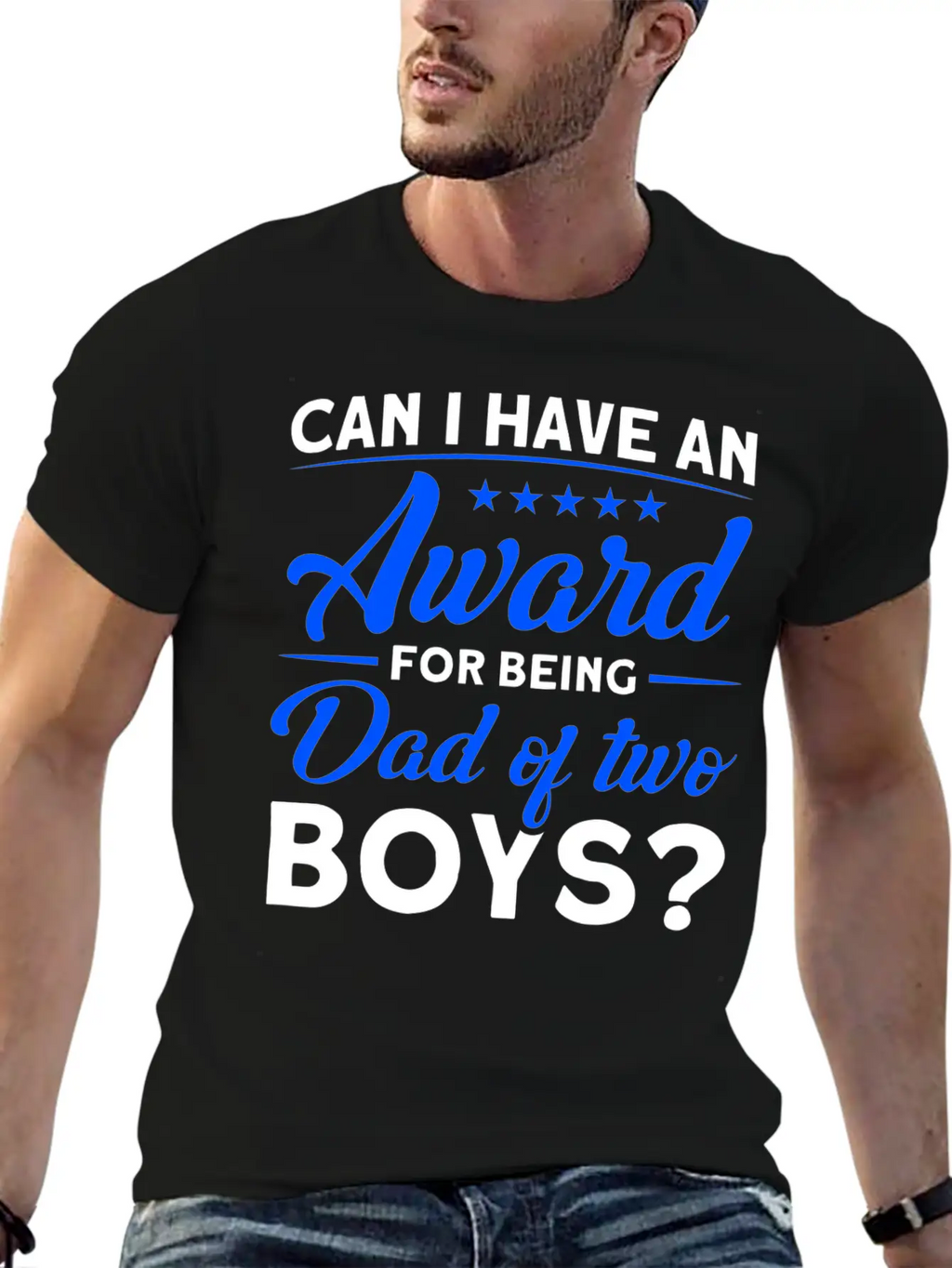 Fathers Day Award For Being Dad Of The Boys Dad Stylish Everyday T-Shirt – Unisex Basic Cotton Tee