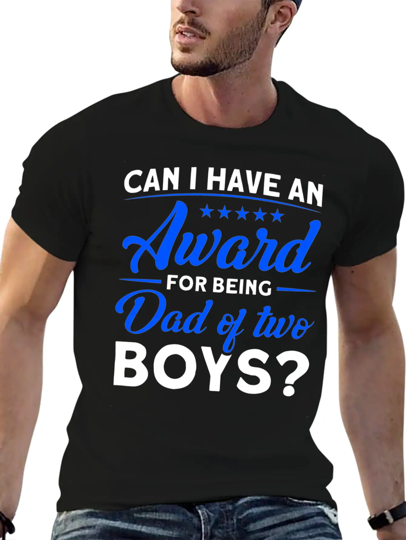 Fathers Day Award For Being Dad Of The Boys Dad Stylish Everyday T-Shirt – Unisex Basic Cotton Tee