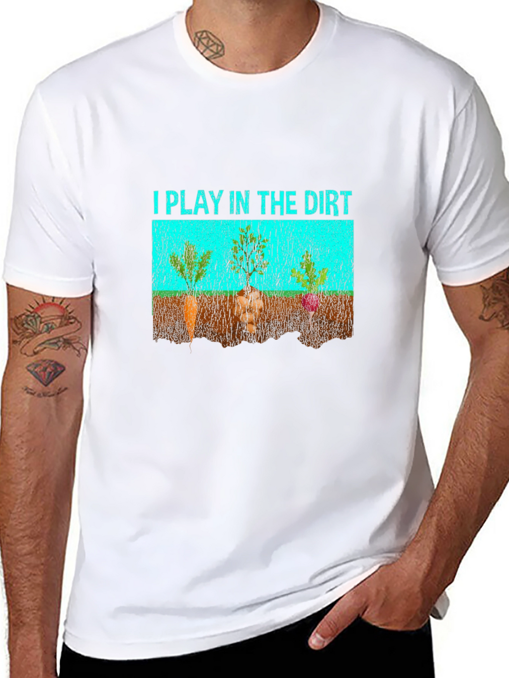 I Play in the Dirt Graphic T-Shirt