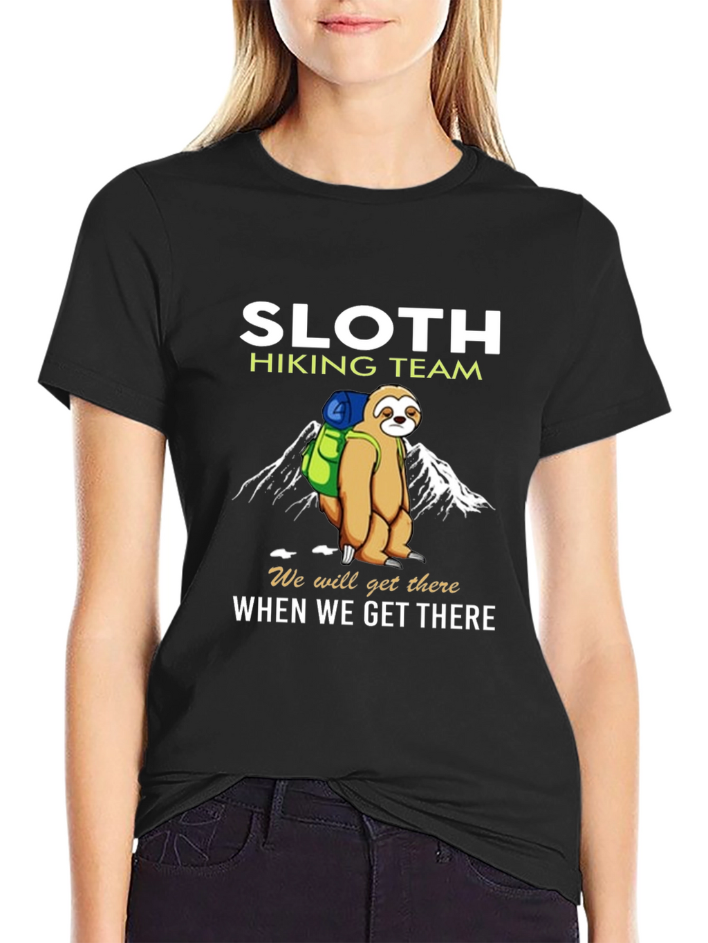 Sloth Hiking Team T-Shirt - Funny Nature Tee