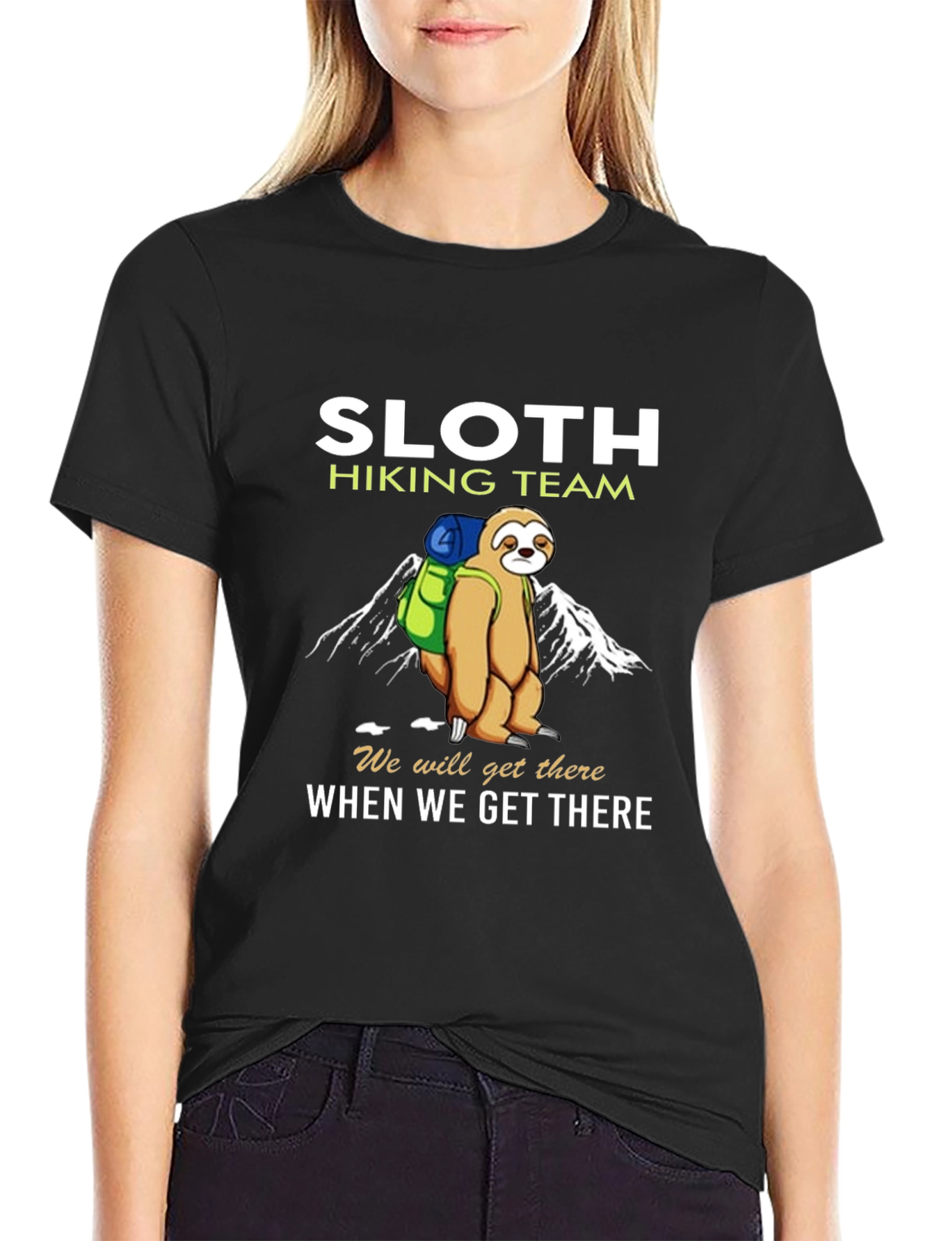 Sloth Hiking Team T-Shirt - Funny Nature Tee