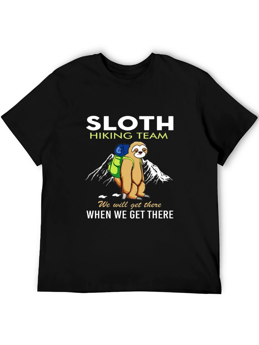 Sloth Hiking Team T-Shirt - Funny Nature Tee