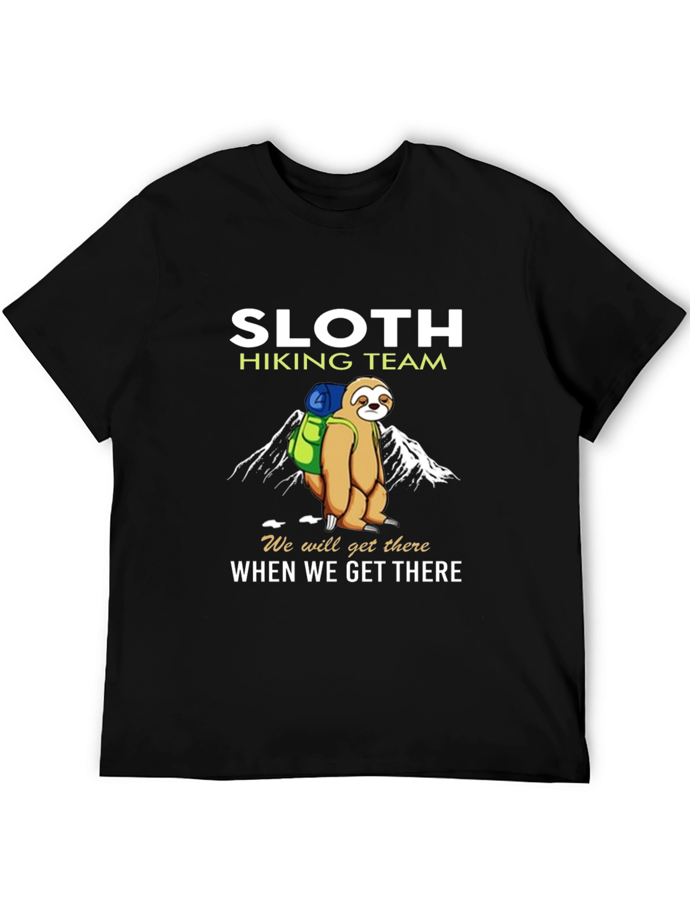 Sloth Hiking Team T-Shirt - Funny Nature Tee