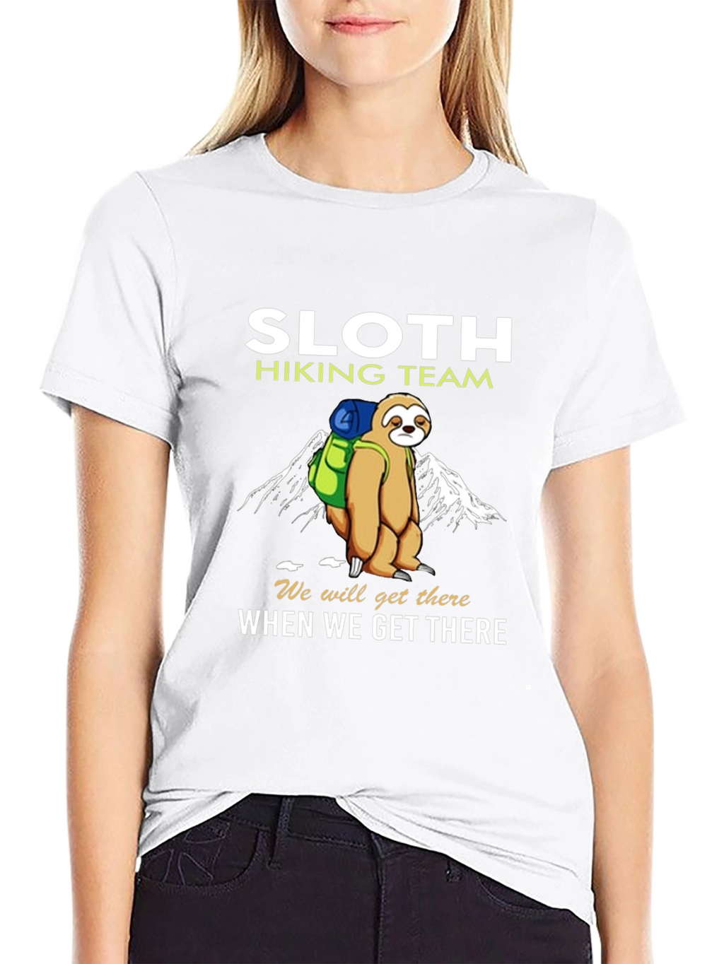 Sloth Hiking Team T-Shirt - Funny Nature Tee