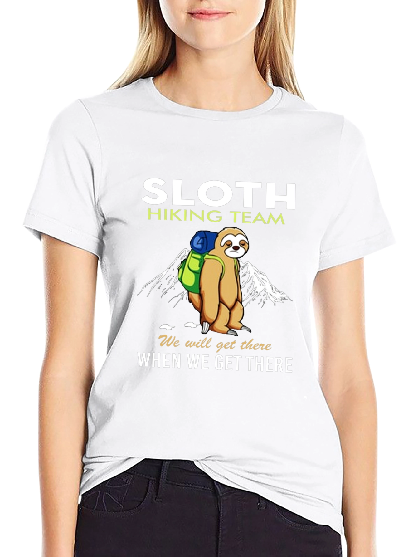 Sloth Hiking Team T-Shirt - Funny Nature Tee
