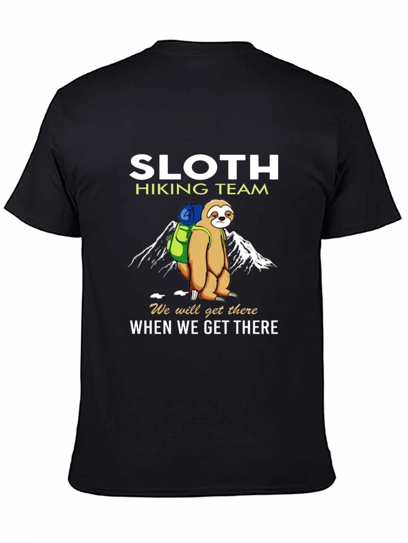 Sloth Hiking Team T-Shirt - Funny Nature Tee