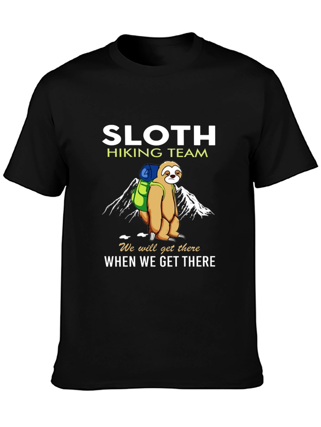 Sloth Hiking Team T-Shirt - Funny Nature Tee