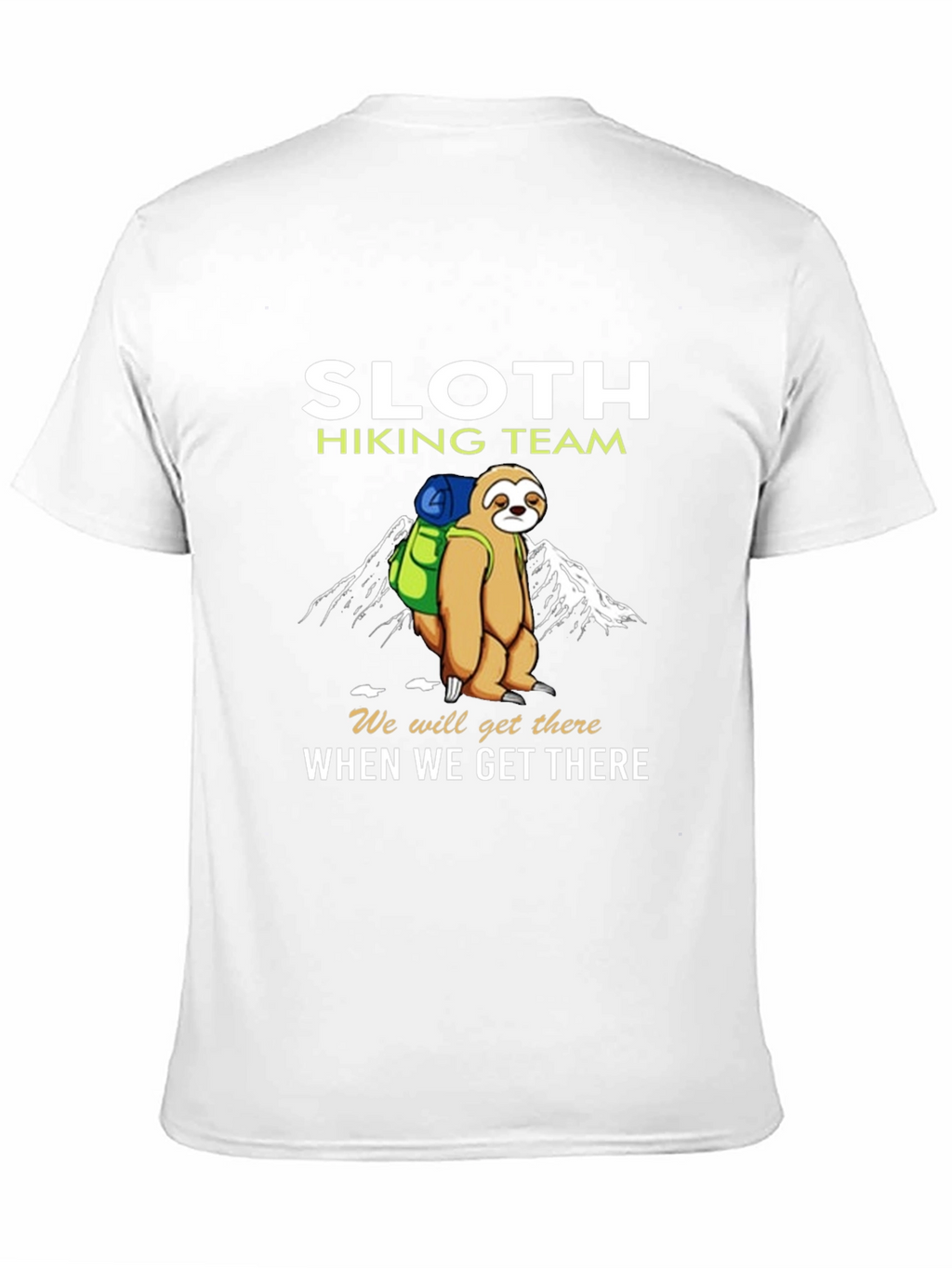 Sloth Hiking Team T-Shirt - Funny Nature Tee
