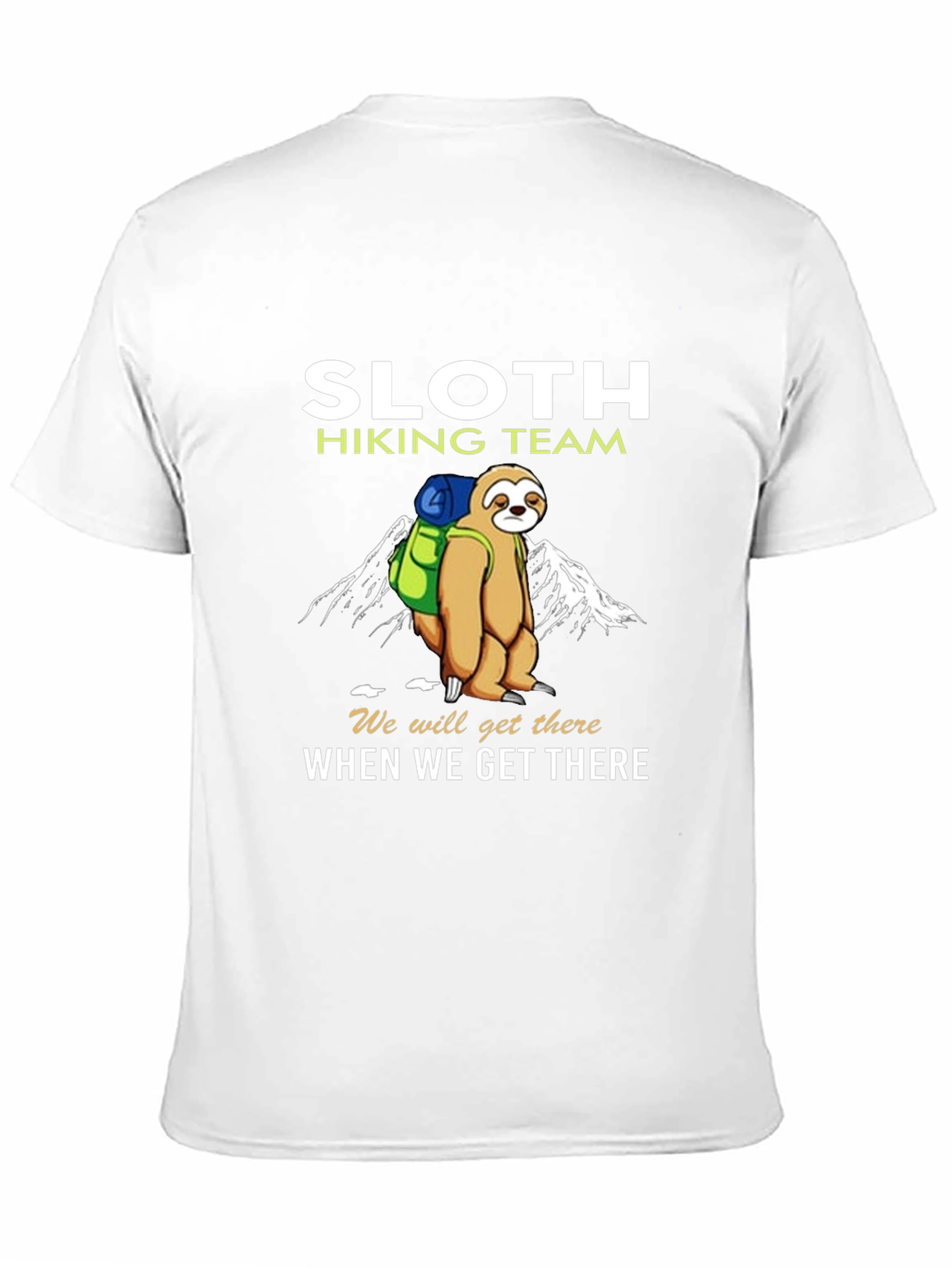 Sloth Hiking Team T-Shirt - Funny Nature Tee