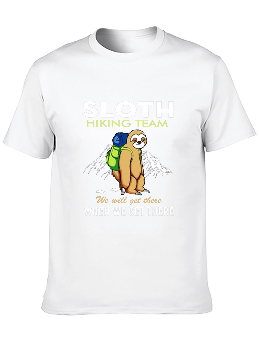 Sloth Hiking Team T-Shirt - Funny Nature Tee